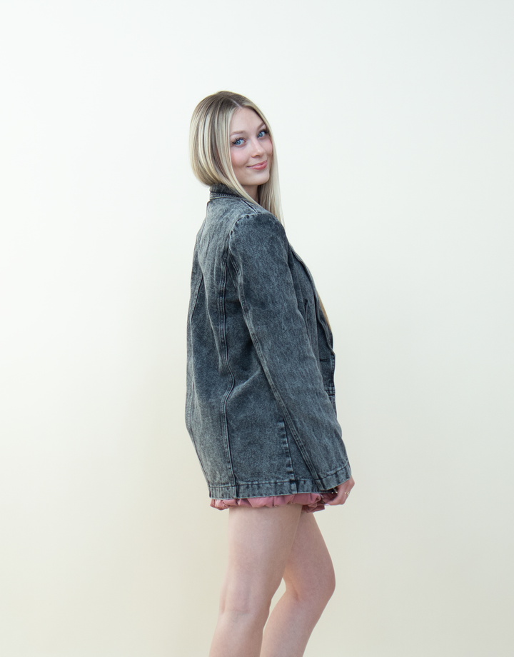 Denim Moment Oversized Blazer