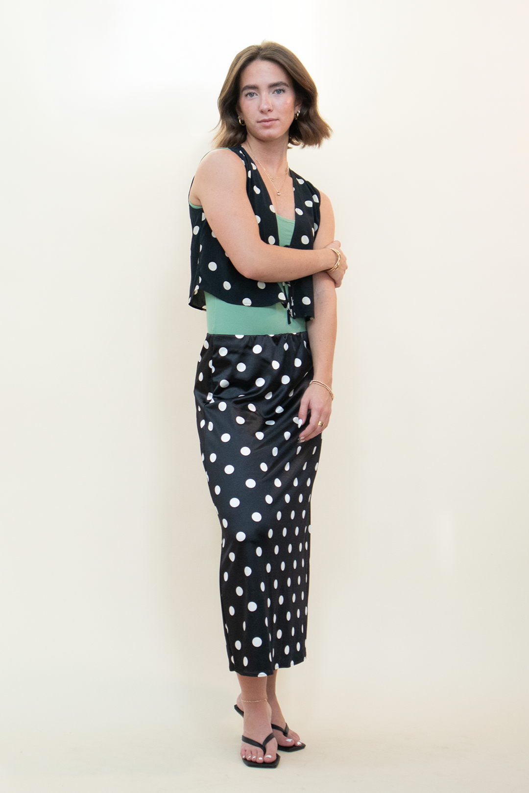 The Carrie Polka Dot Skirt