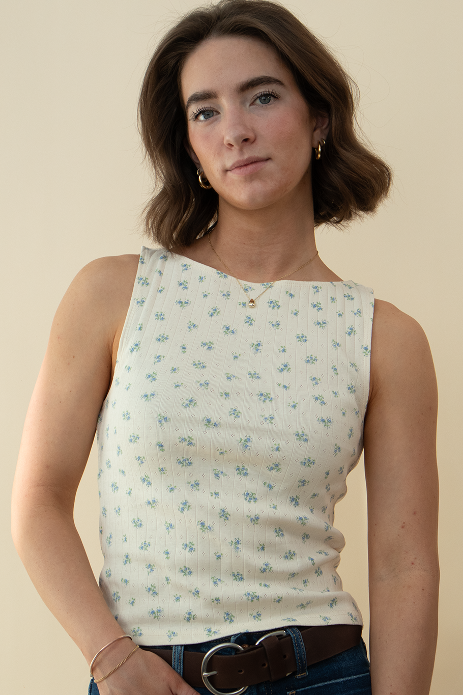 The Samantha Floral Tank