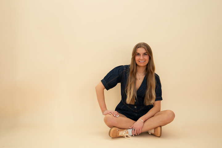 Evermore Denim Romper