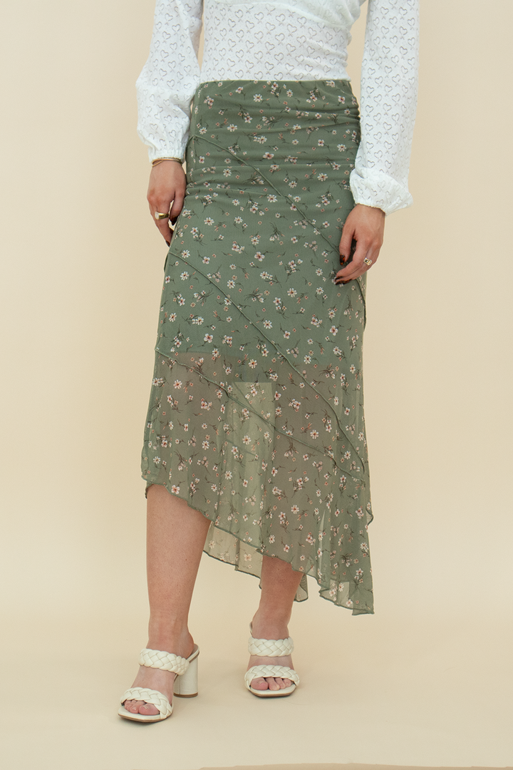 The Harmony Floral Convertible Mesh Skirt to Dress
