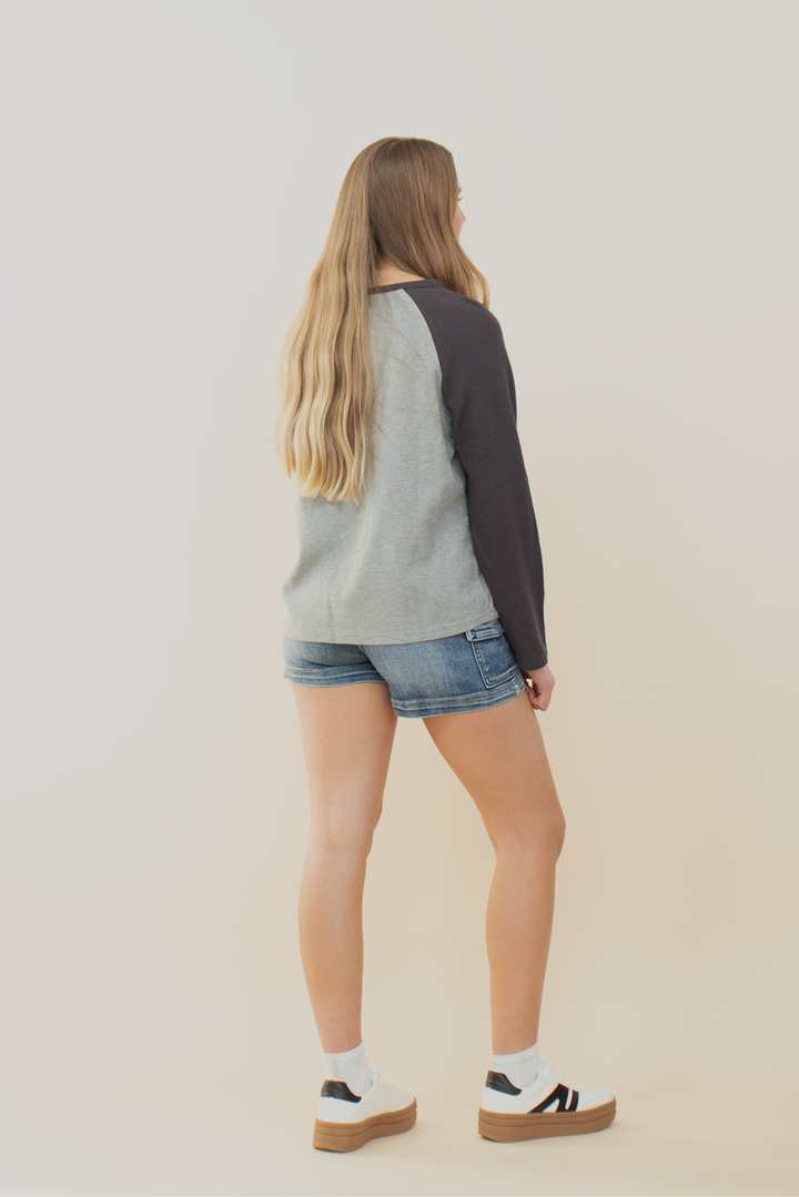 Ashton Star Patch Raglan Top