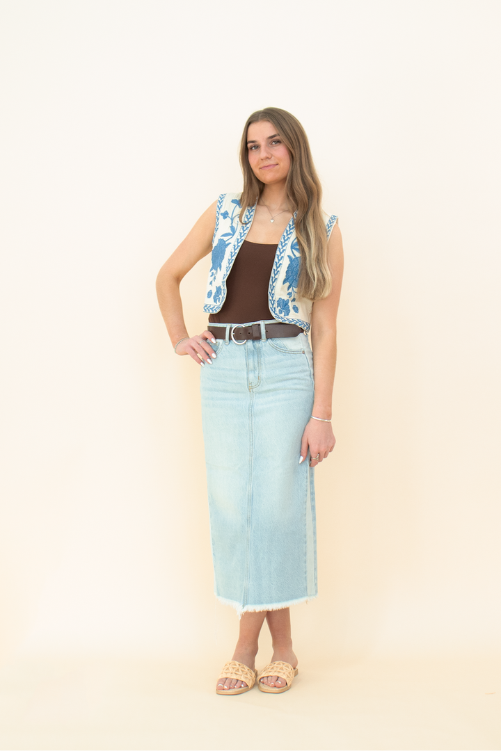 The Maddie Denim Skirt