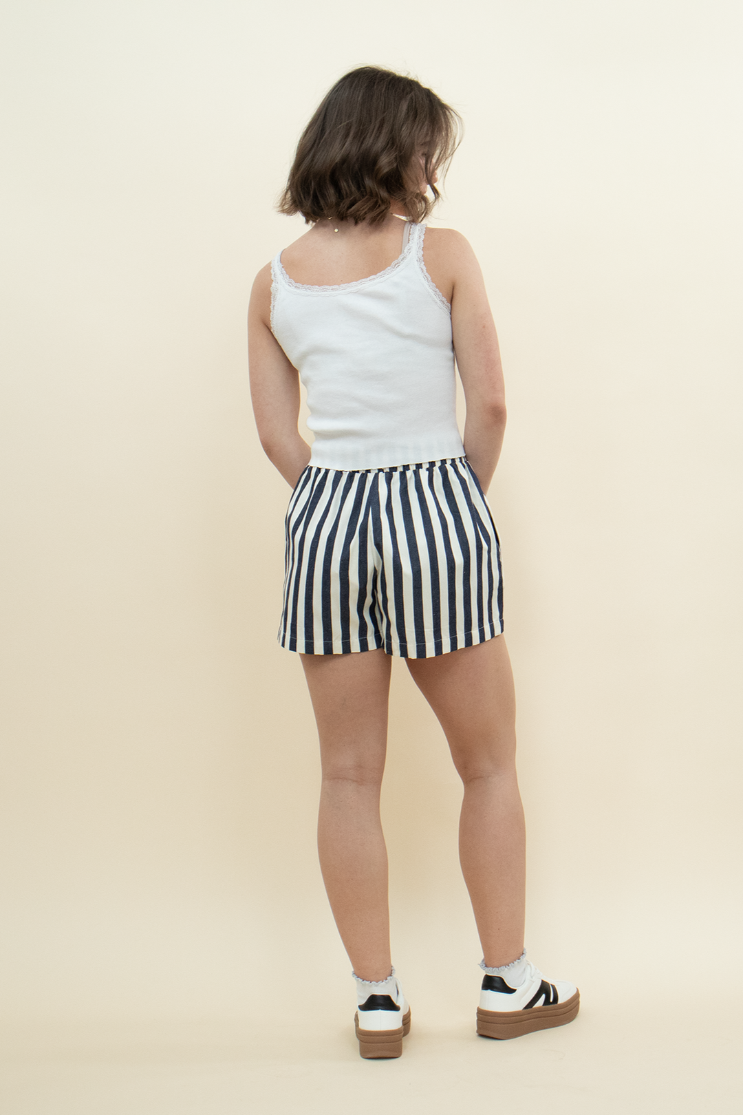 Stripe Season Drawstring Short