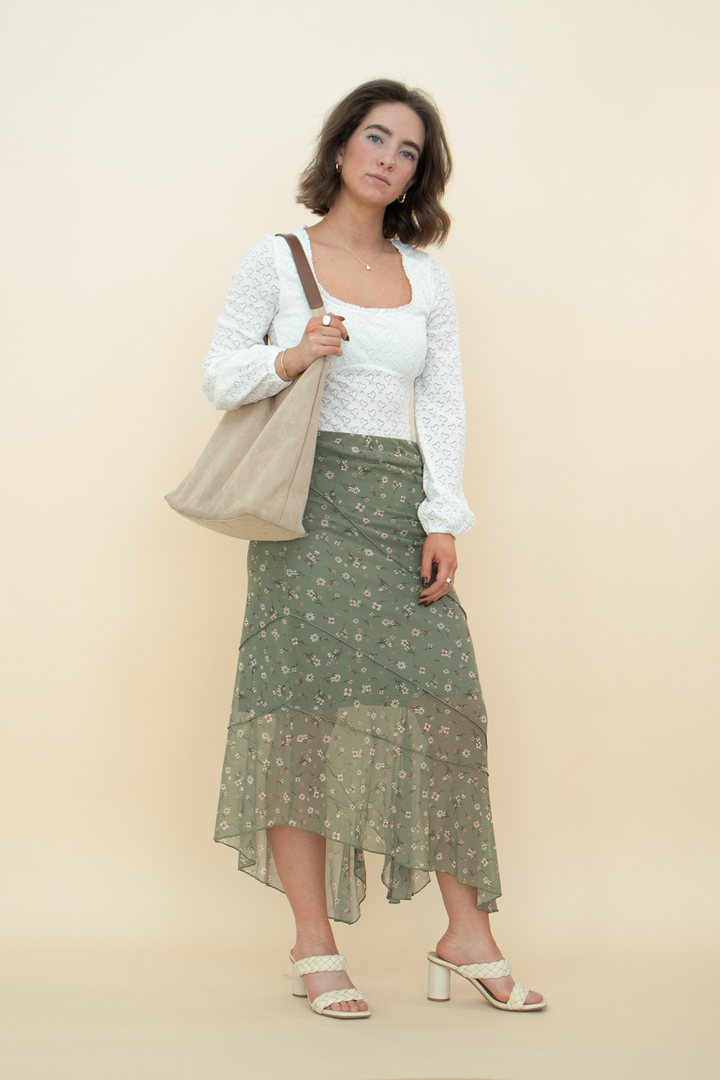 The Harmony Floral Convertible Mesh Skirt to Dress
