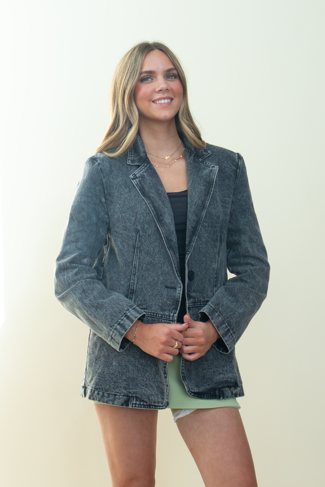 Denim Moment Oversized Blazer