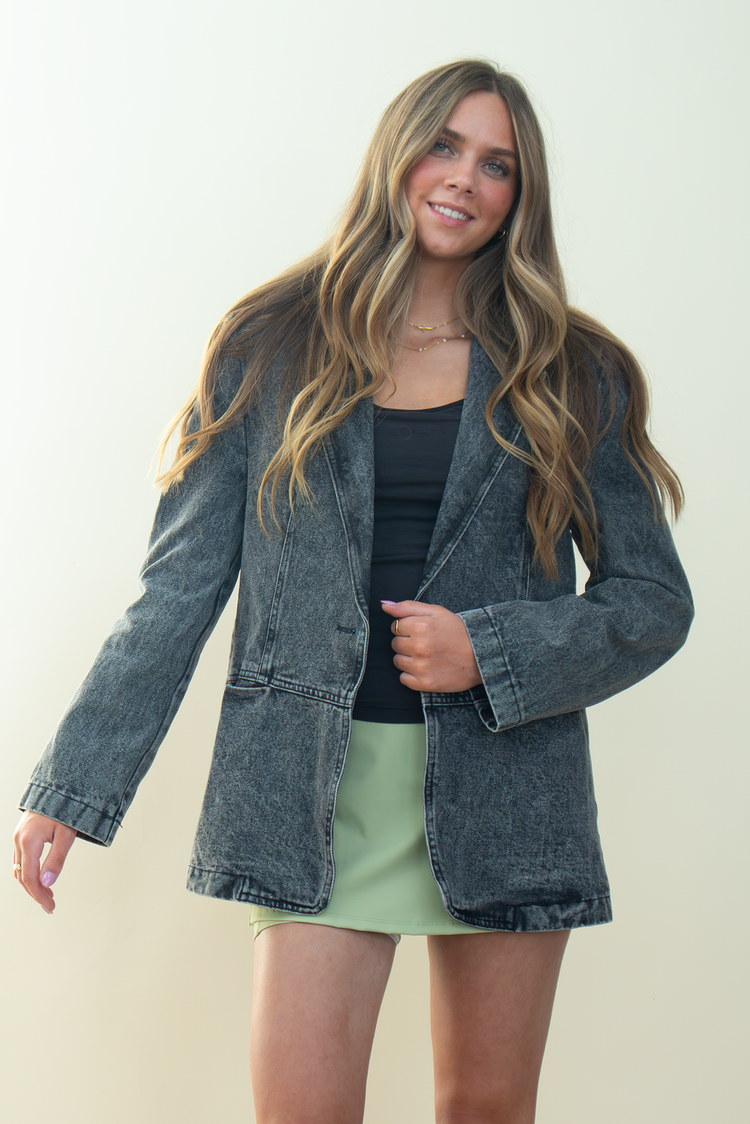 Denim Moment Oversized Blazer