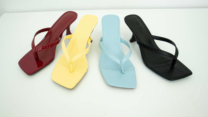 Square Toe Heeled Sandals